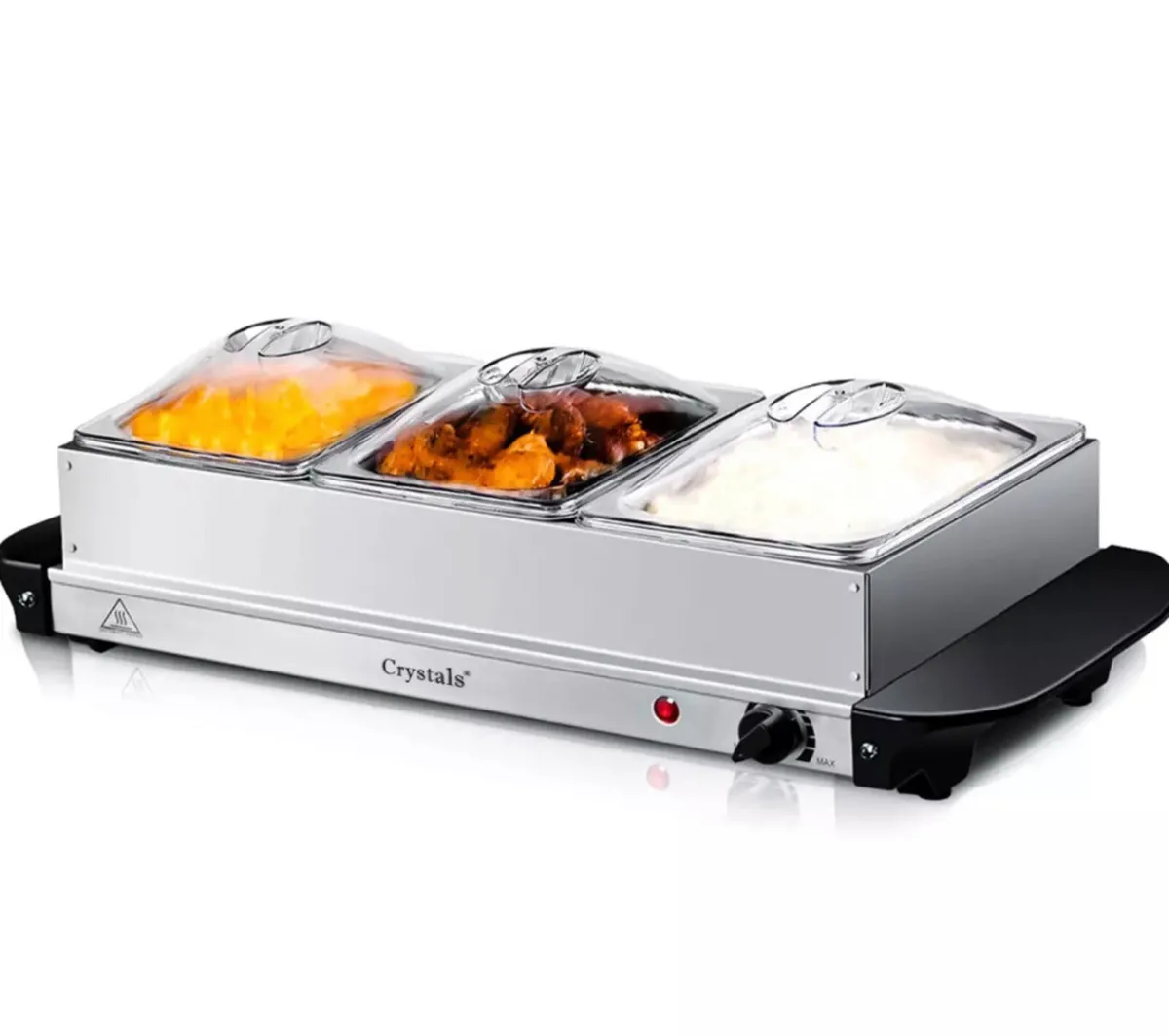 Electric Food Warmer Buffet Server 300w Hot Plate - Image 4
