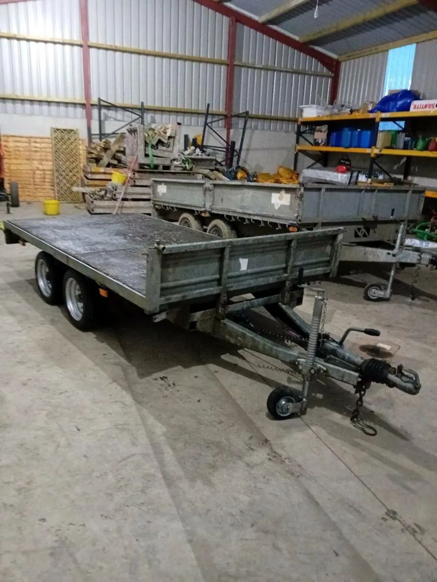 **10x5**--Indespension Flat Builder bed Trailer-- - Image 3