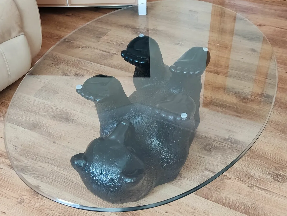 Glass Coffee table  BLACK BEAR - Image 3