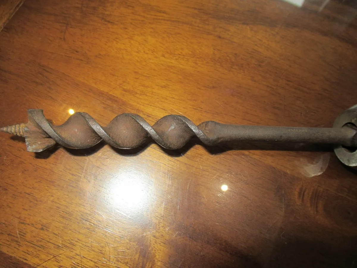 tools vintage antique hand brace drill carpenter - Image 3