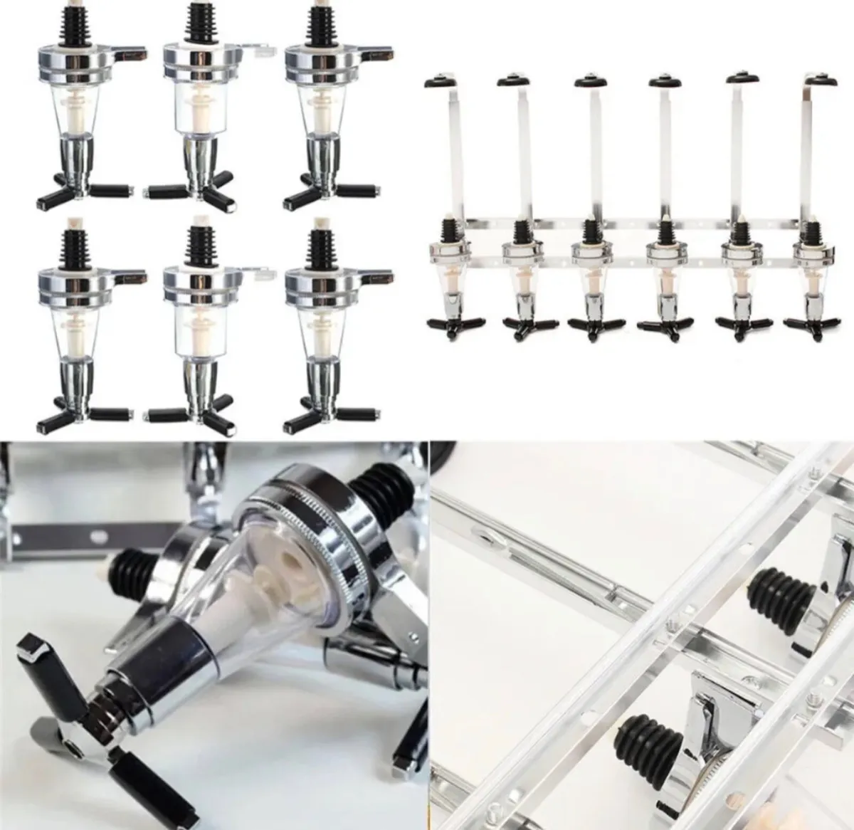 6 Bottle Wall Mounted Optic Dispenser Hone Bar - Image 4