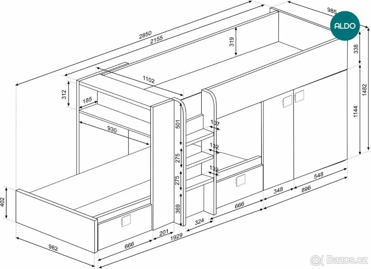 Bunkbeds with Matresses - Image 2