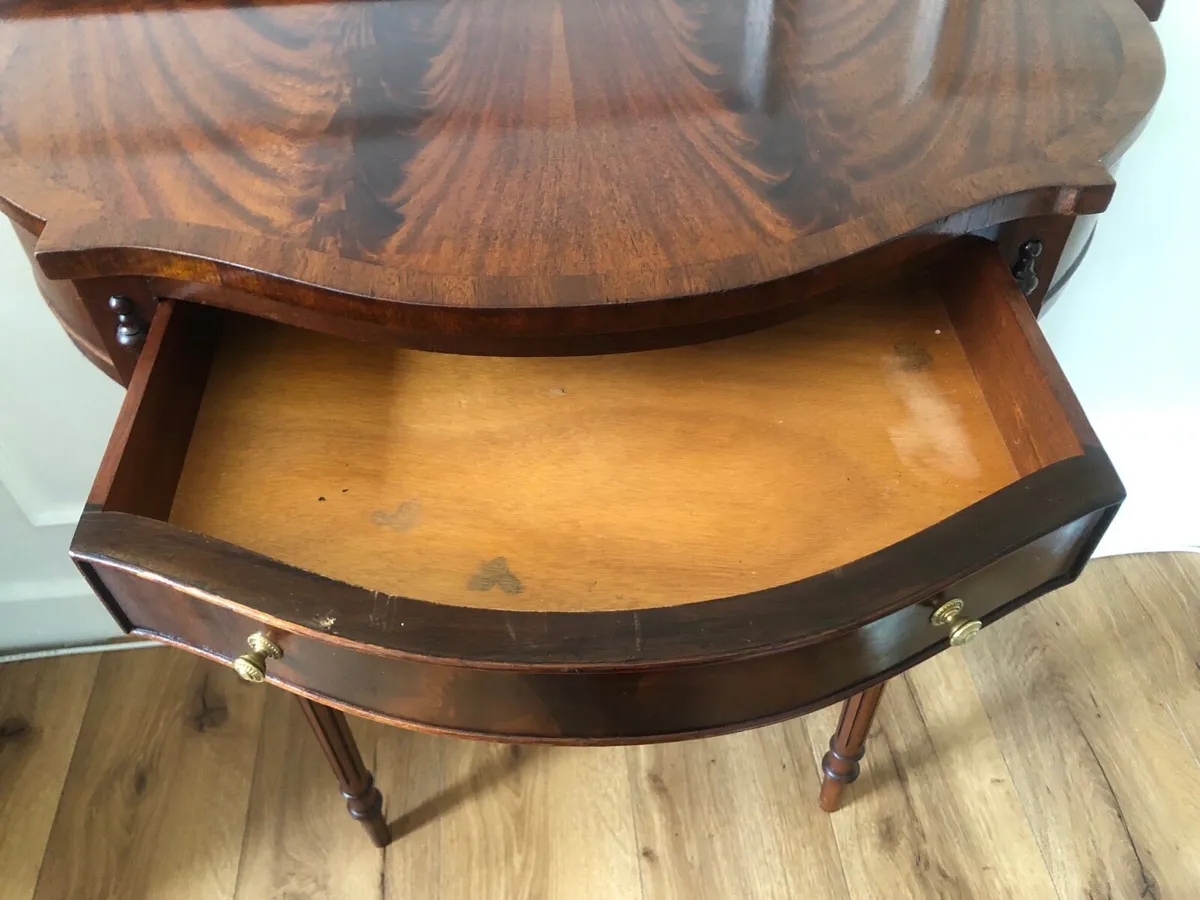 Vintage mahogany hall table - Image 3