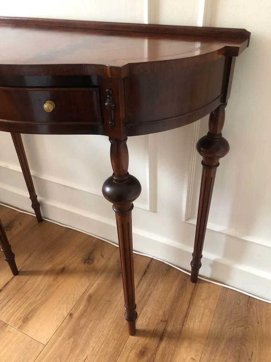 Vintage mahogany hall table - Image 4