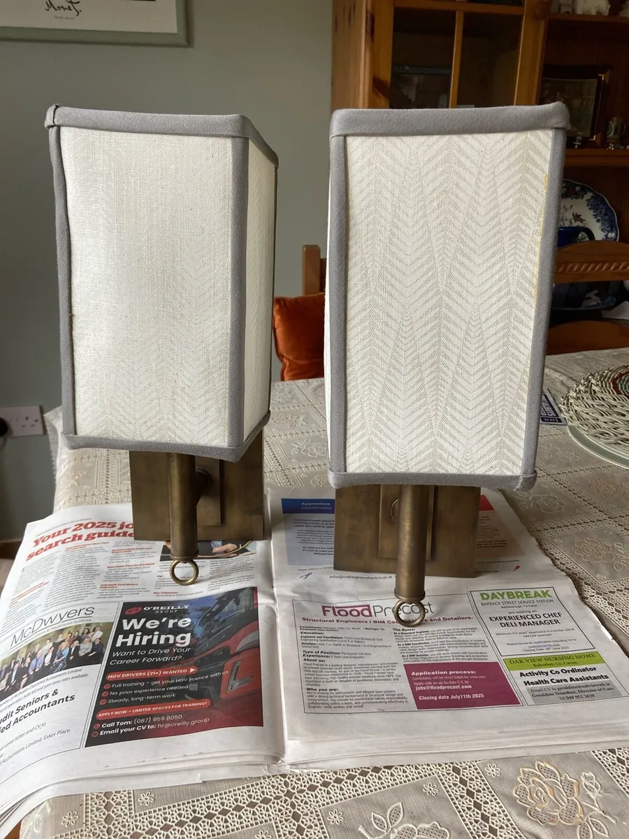 Brass.  Wall.  Lamps - Image 1