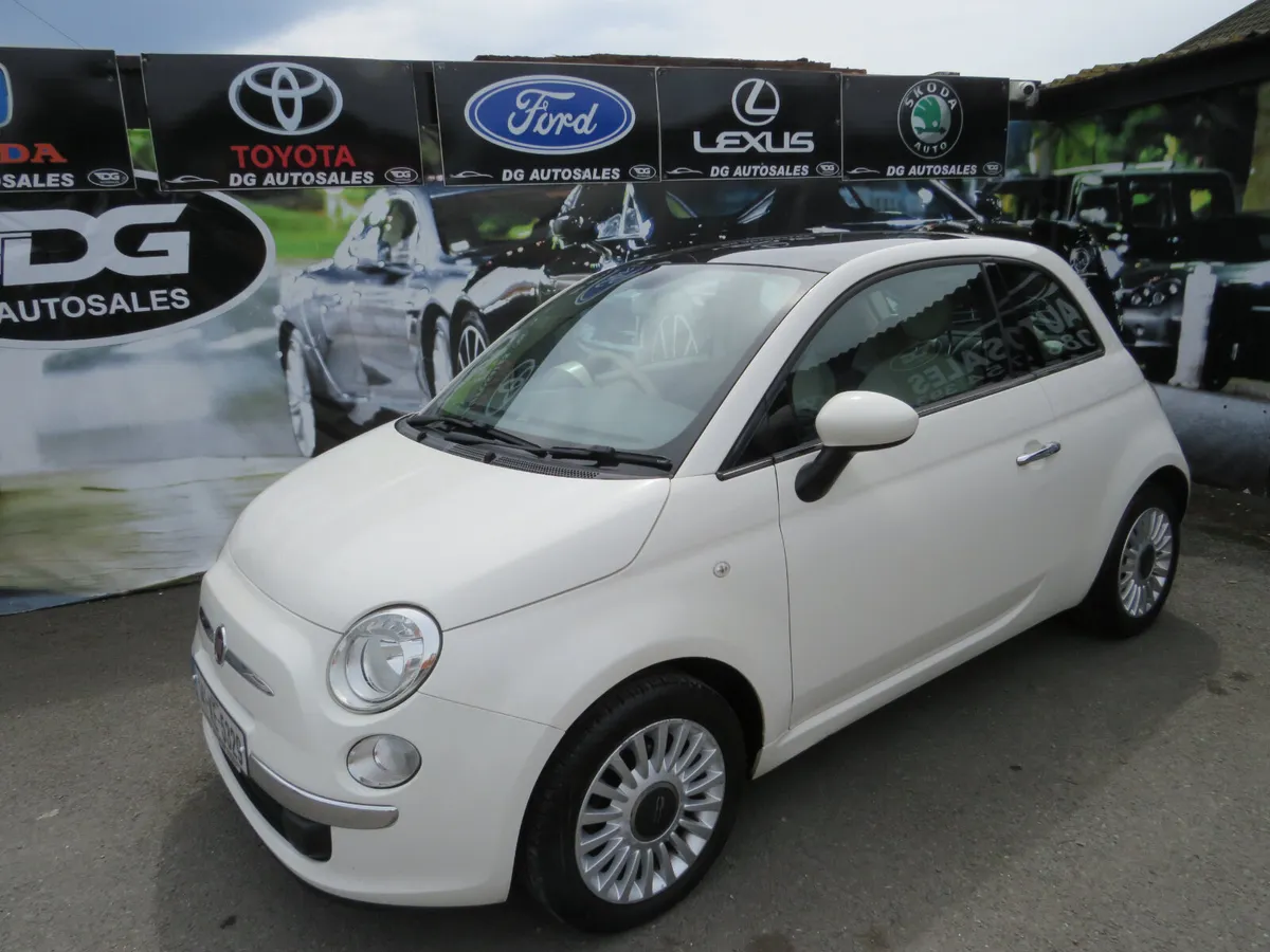 Fiat 500 2014 1.2 LOUNGE WITH SUN ROOF WHITE - Image 1