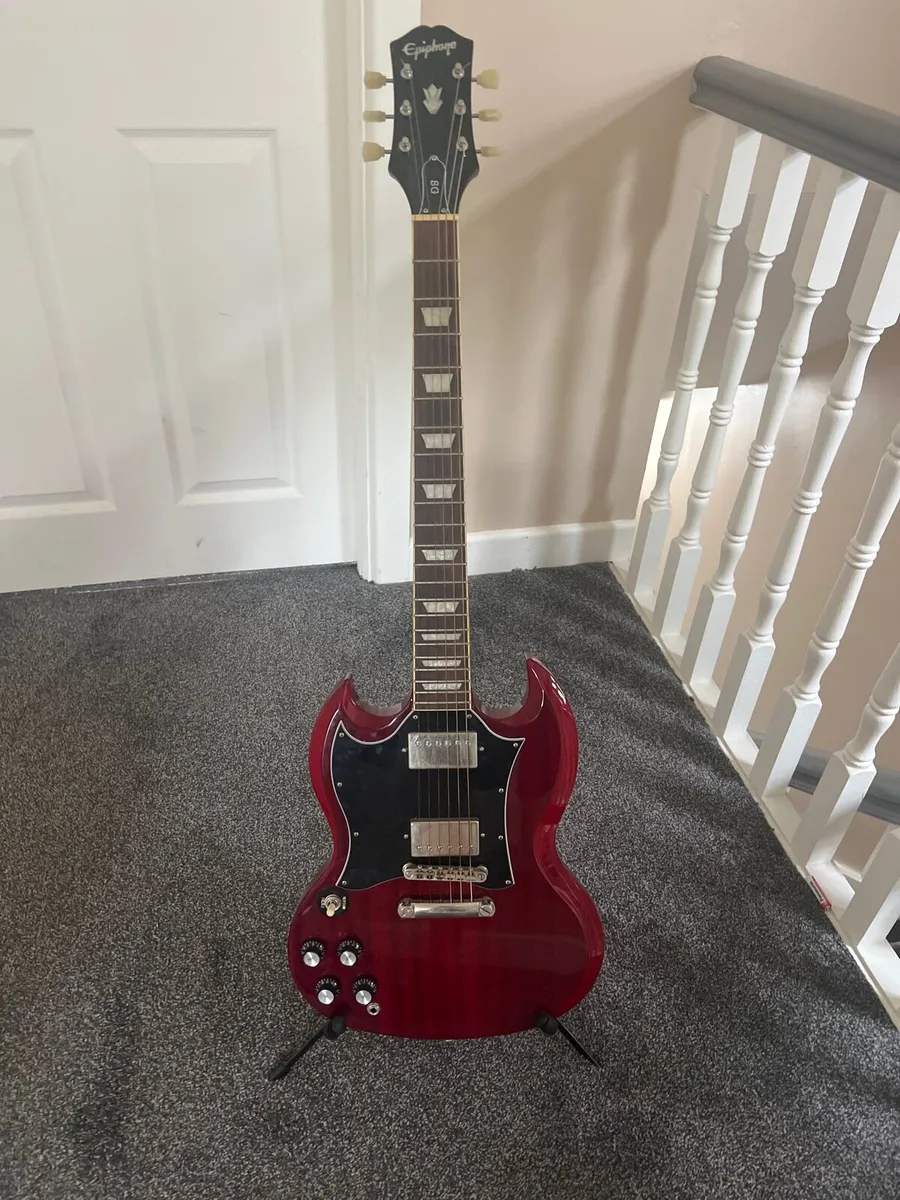 LH Epiphone SG Red
