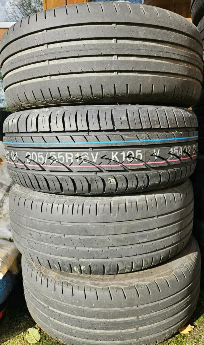 Passat skoda polo  vw wheels with tires b7 - Image 1