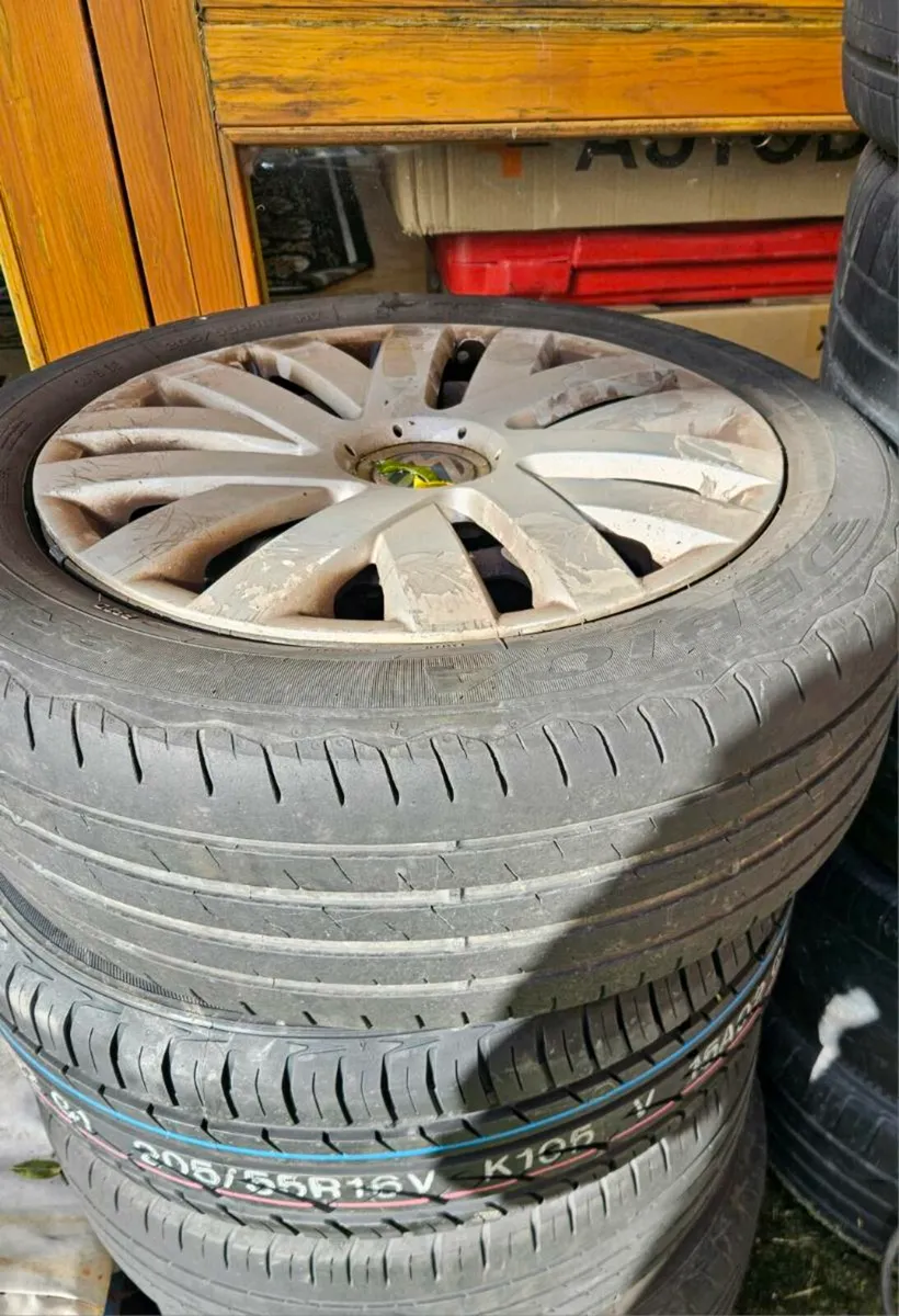 Passat skoda polo  vw wheels with tires b7 - Image 2