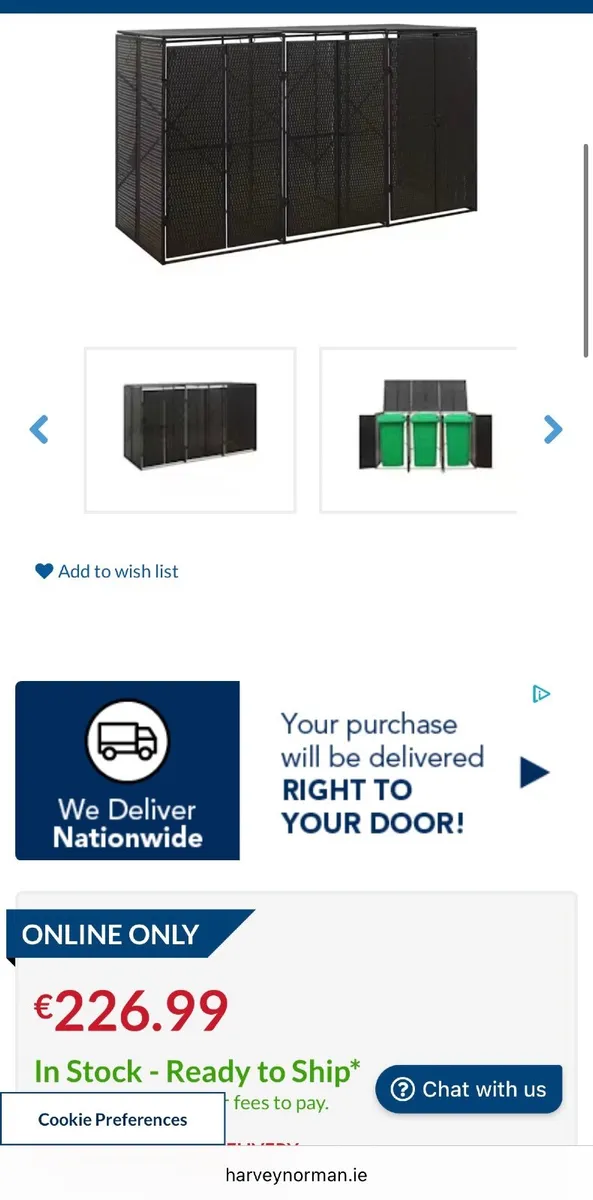 Wheelie Bin Outdoor Storage Cover - Image 2