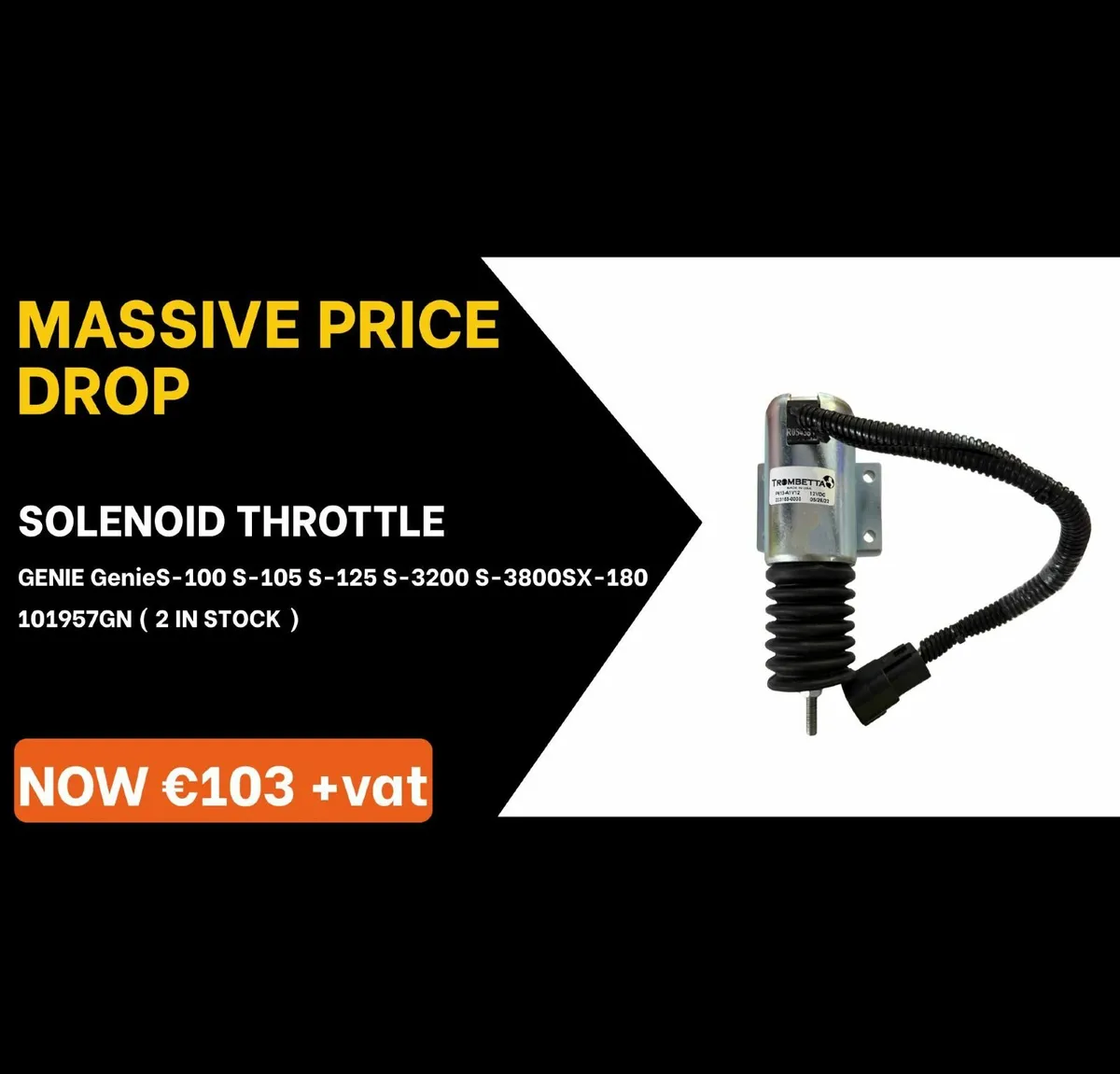 SOLENOID THROTTLE  GENIE STICK BOOM
