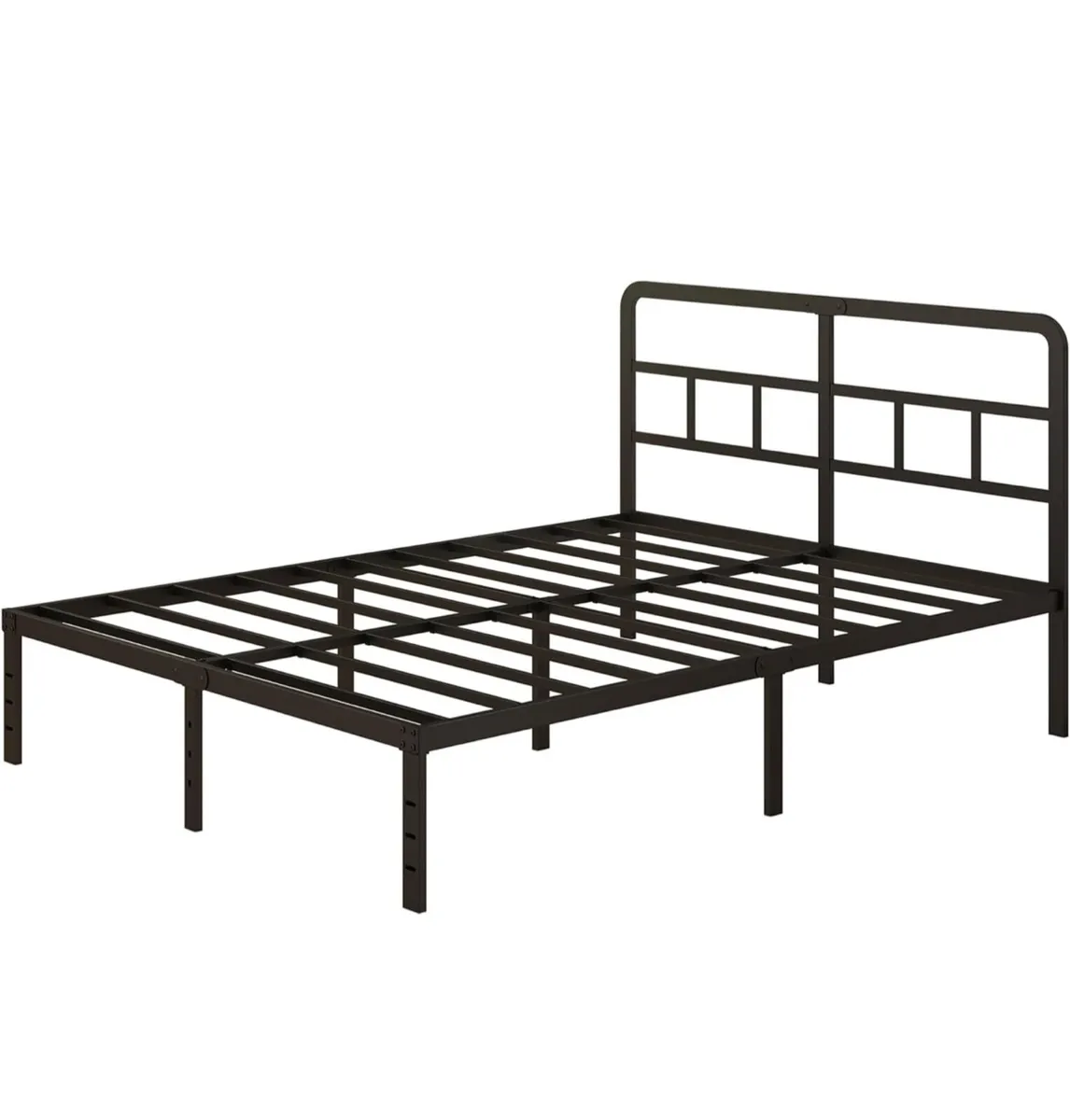 Small Double Bed Frame 4ft with Curved Headboard - Image 2