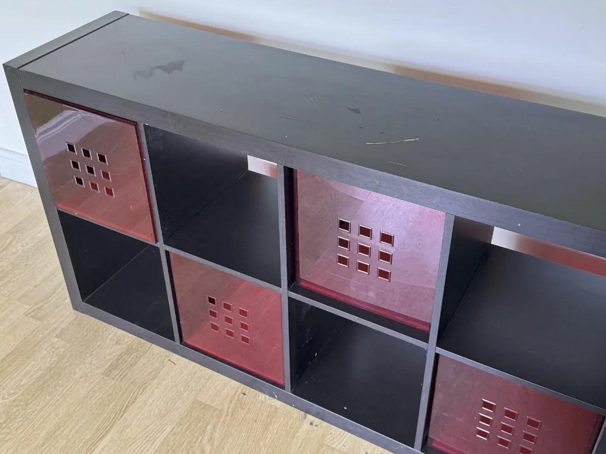 FREE - Large Black Wood Shelf - Image 1