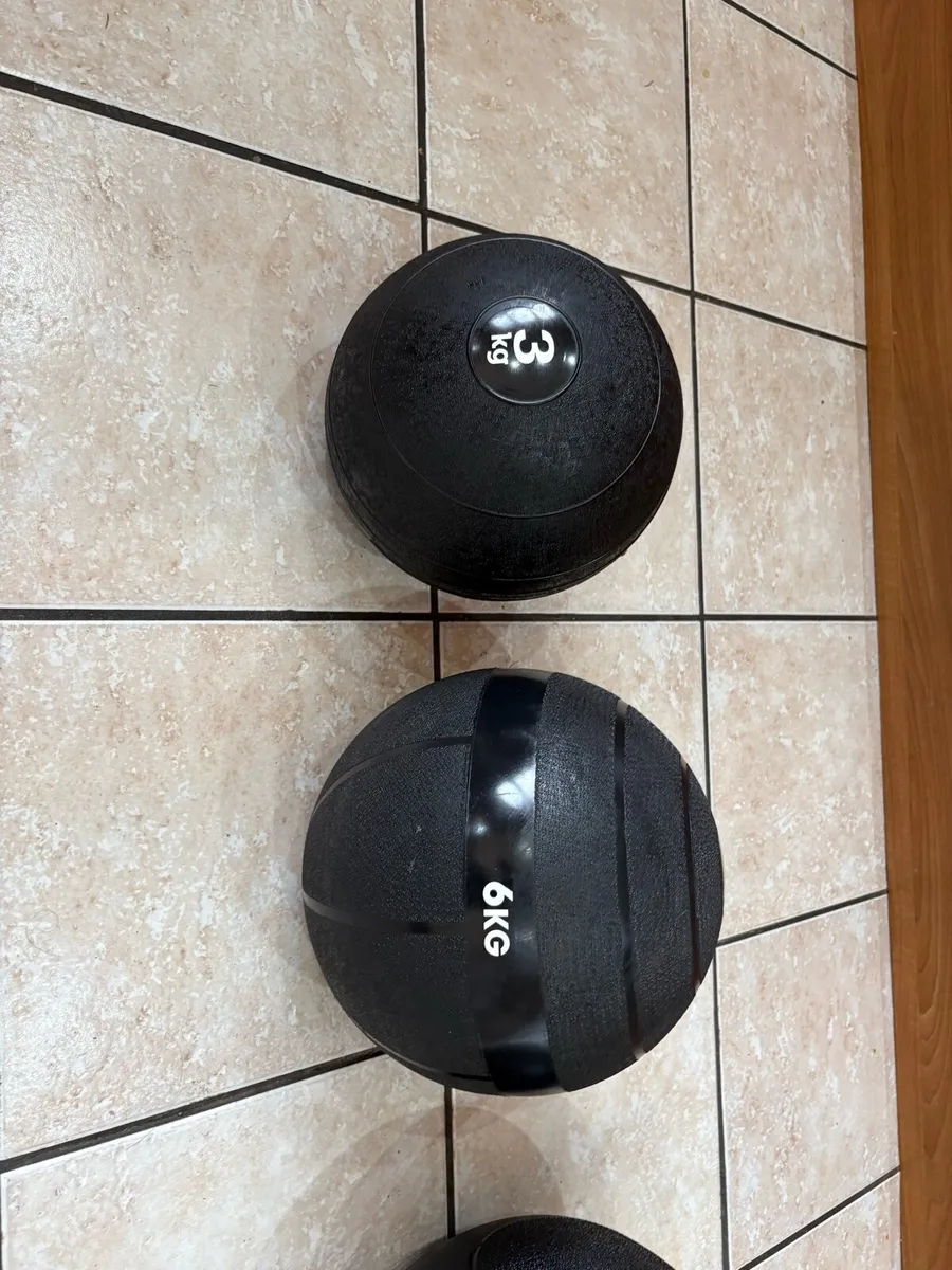PERFECT CONDITION GYM SLAM BALL SET!! - Image 2