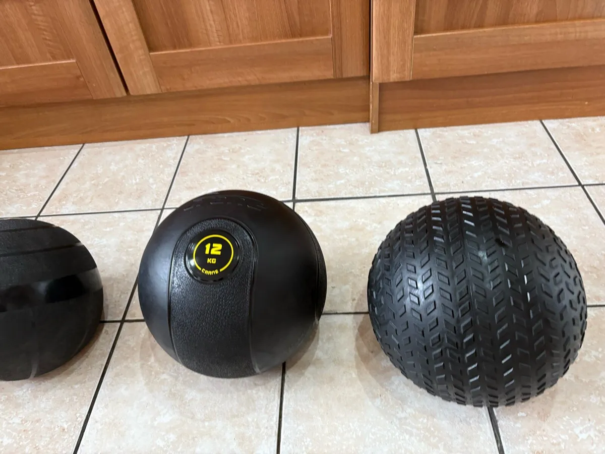 PERFECT CONDITION GYM SLAM BALL SET!! - Image 3