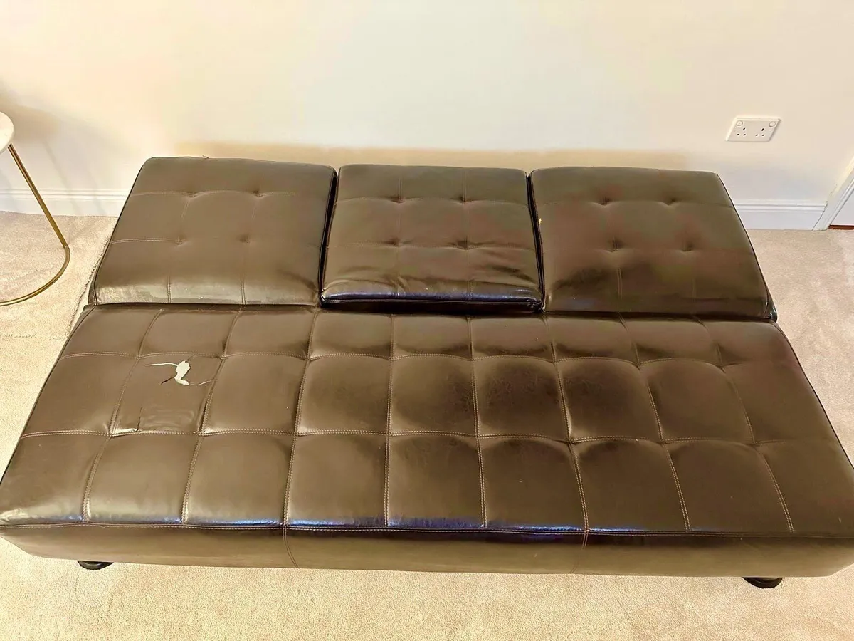 Contemporary Leather Sofa - Image 3