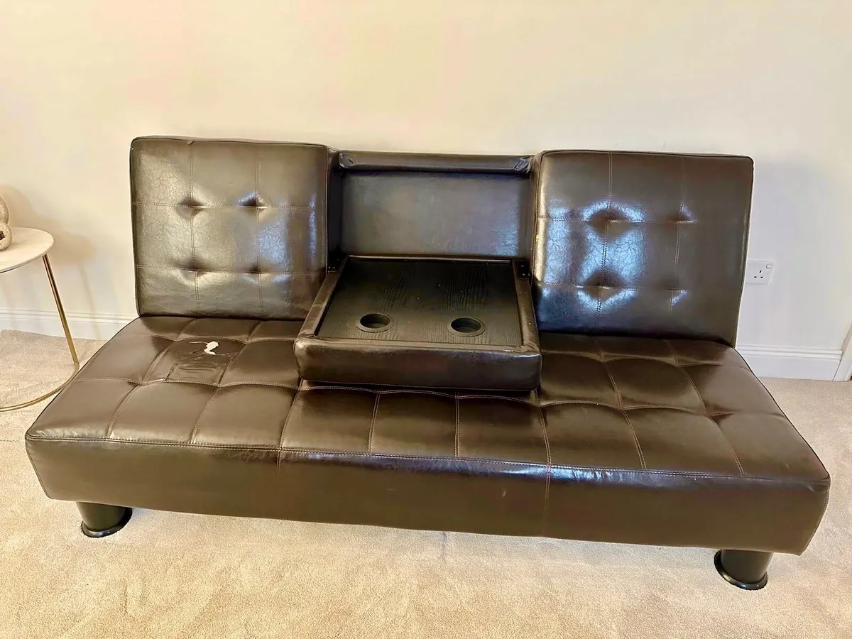 Contemporary Leather Sofa - Image 4
