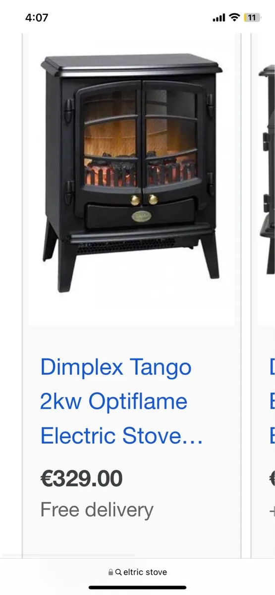 Dimplex Tango 2Kw optiflame Electric Stove - Image 3