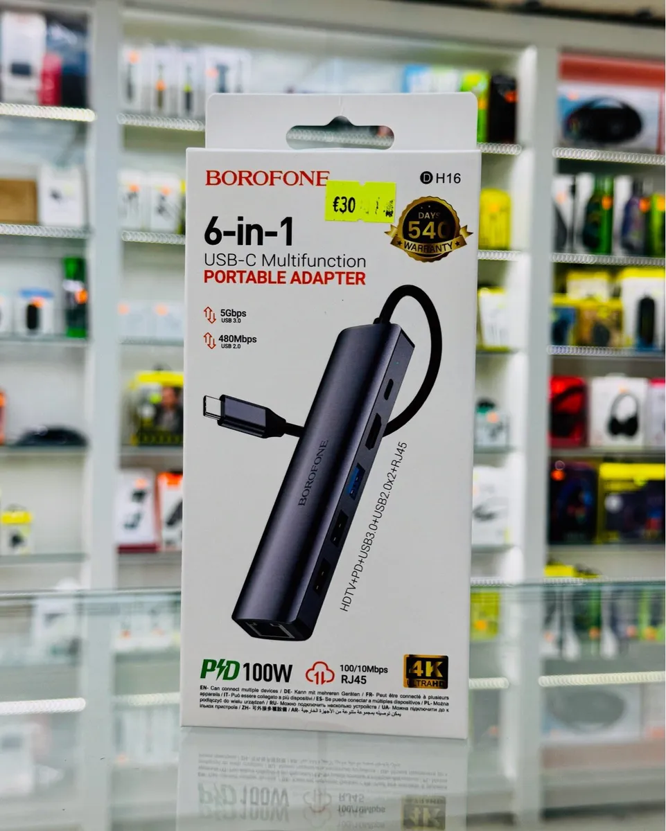 6in1 multifunction Type C adapter