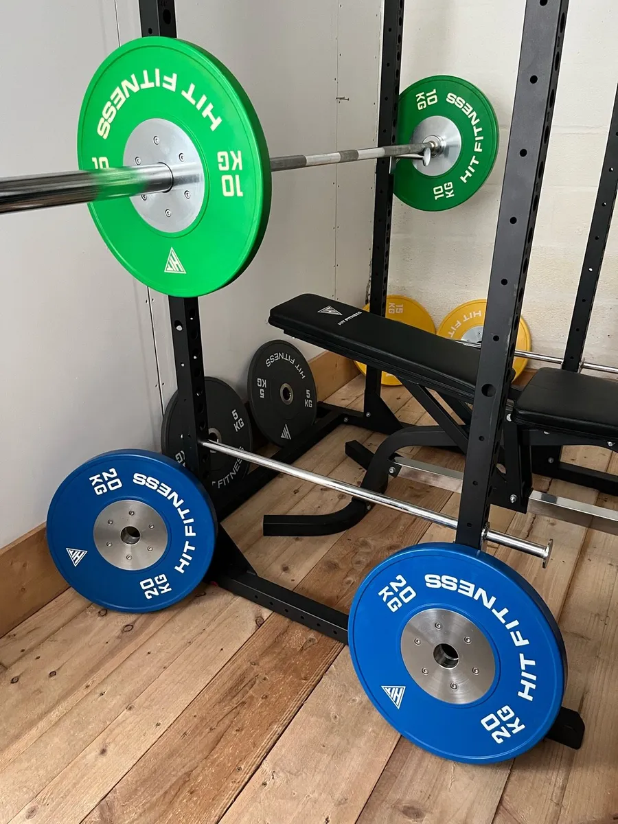 Power rack. Olympic bumper set. Bench. Top quality - Image 2