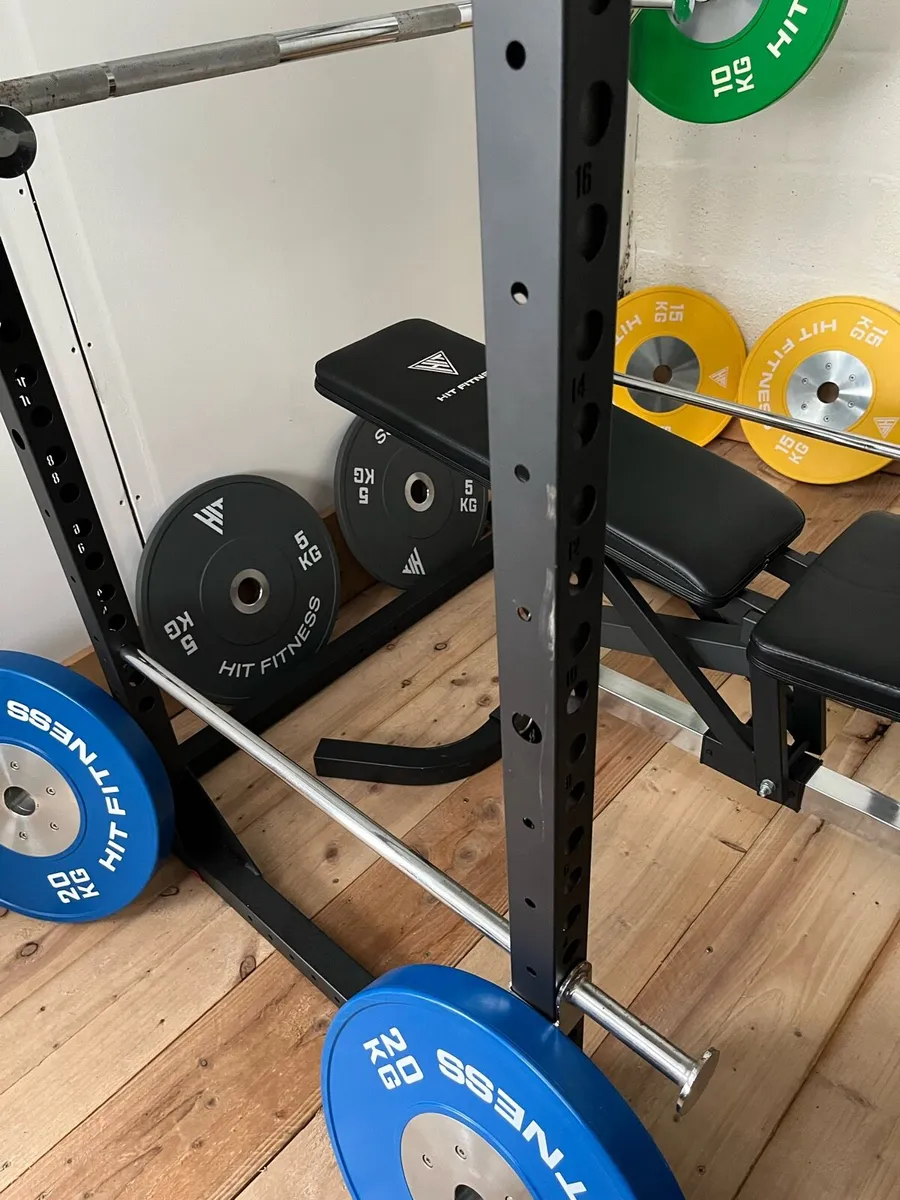 Power rack. Olympic bumper set. Bench. Top quality - Image 3