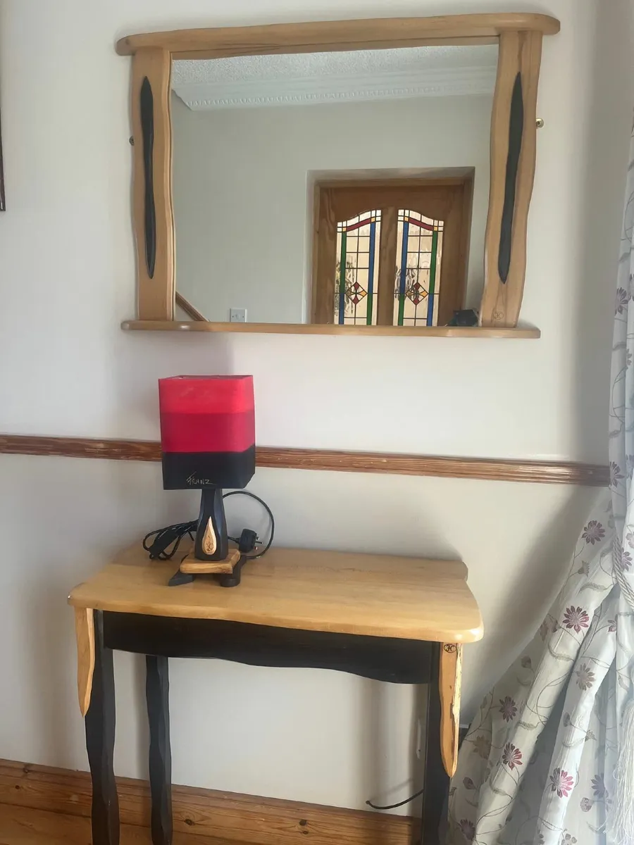 Hall Table & Mirror - Image 1