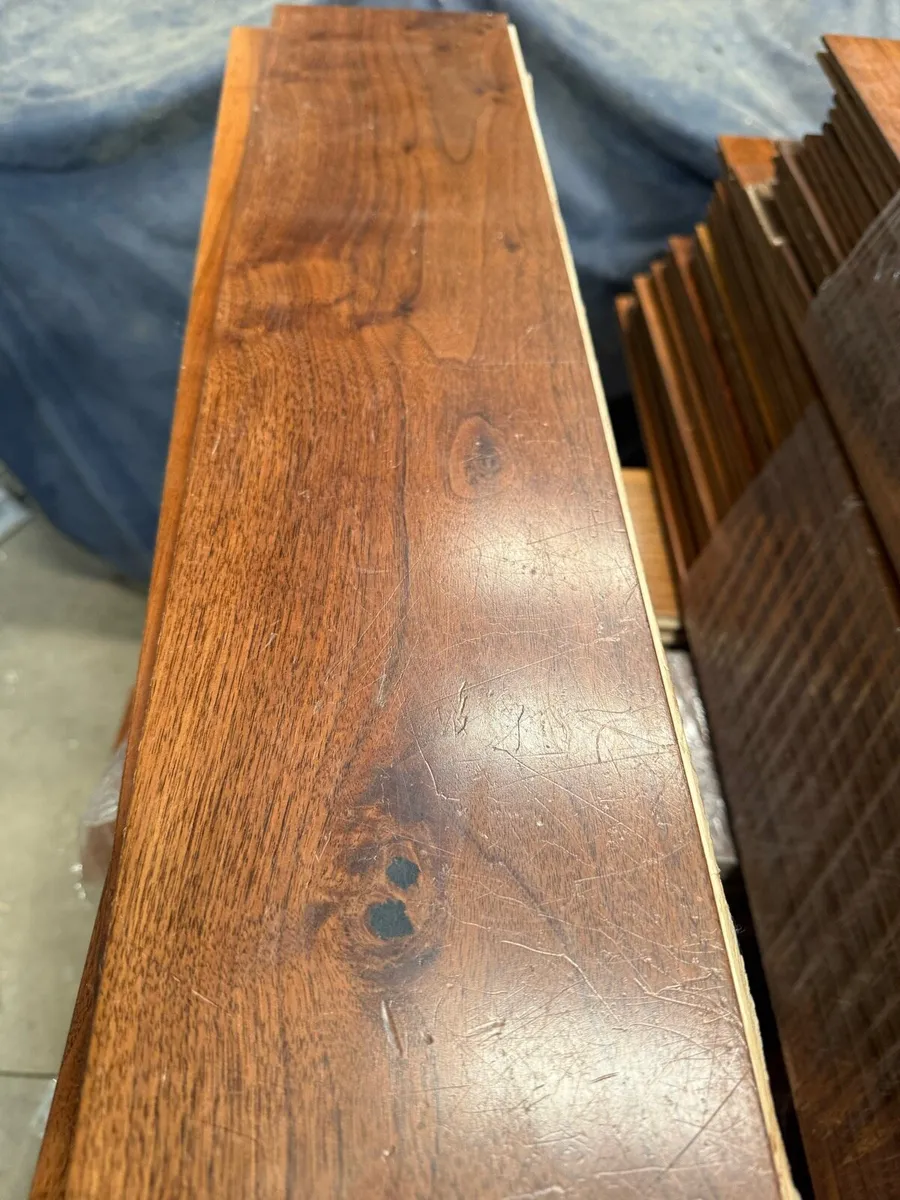 Reclaimed Walnut semi solid wooden flooring - Image 2