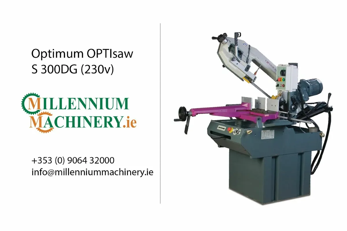 12"Double Mitre Bandsaw - Optimum OPTIsaw S 300DG - Image 1