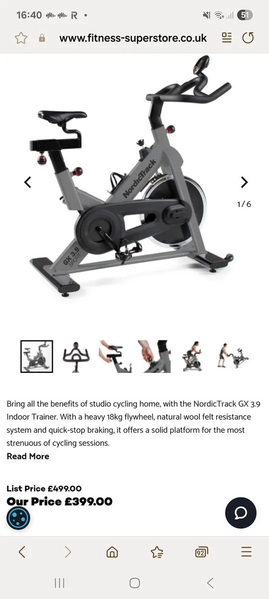 NordicTrack studio/ exercise bike. - Image 4