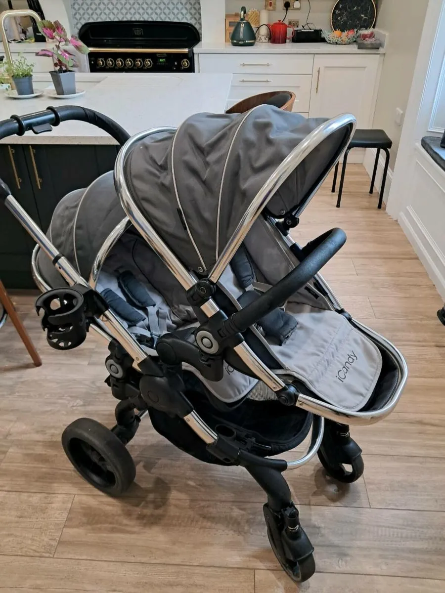 Double Buggy- Icandy Peach - Image 2