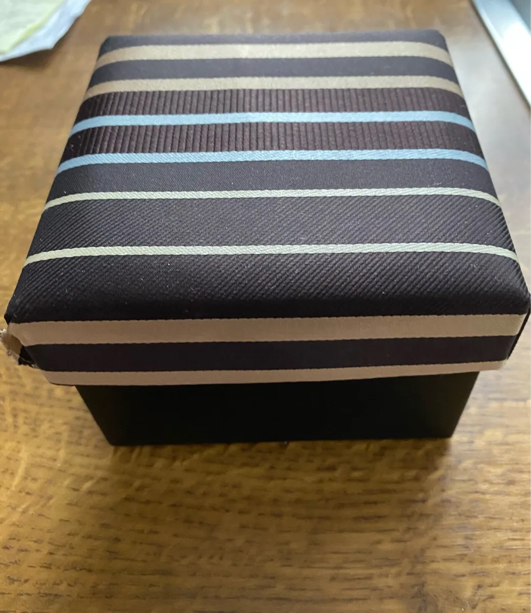 NEW Henri Ross Cufflinks and Tie Set in Box - Image 2