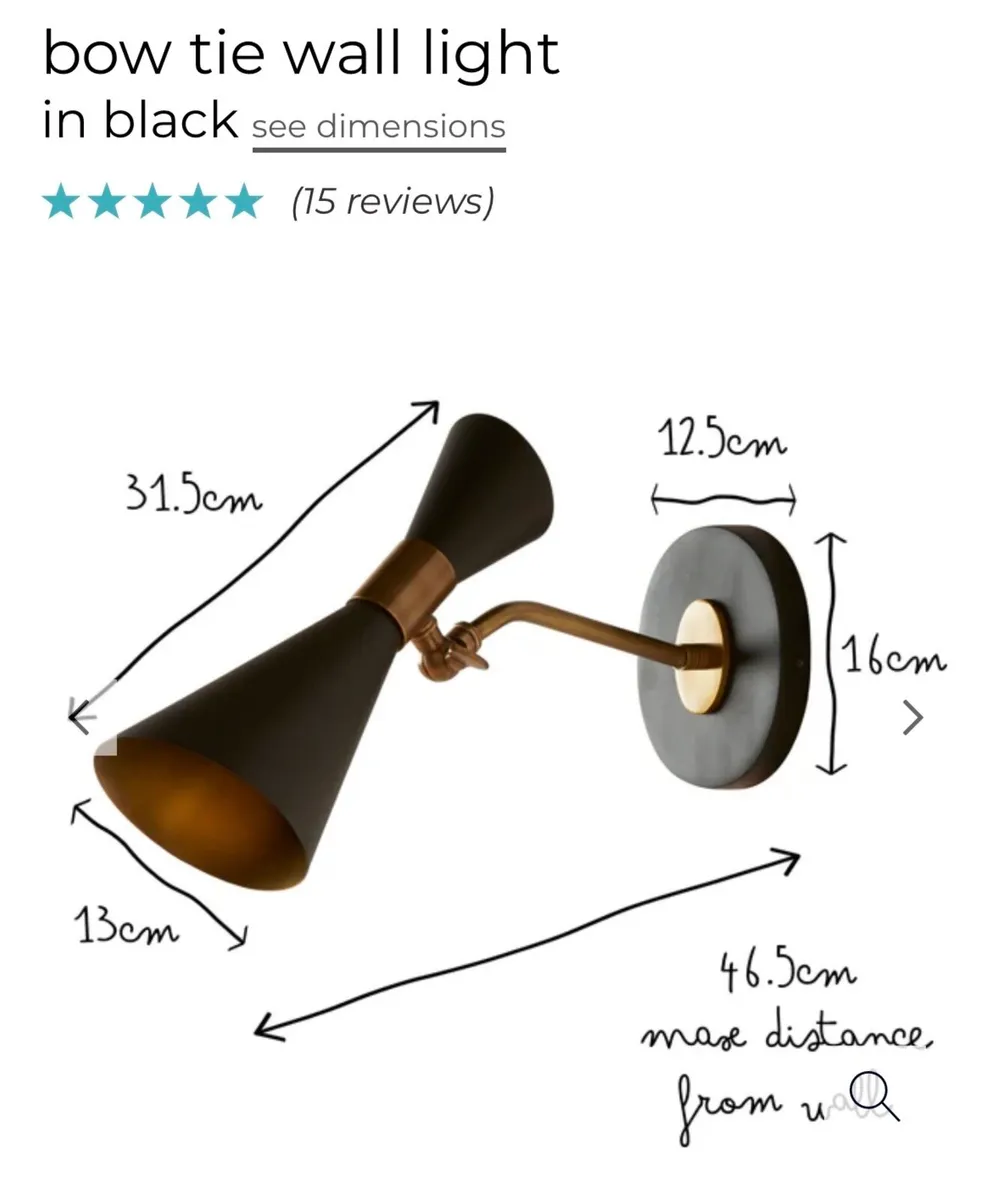 Bow Tie Wall Light - POOKY LIGHTS - Image 4