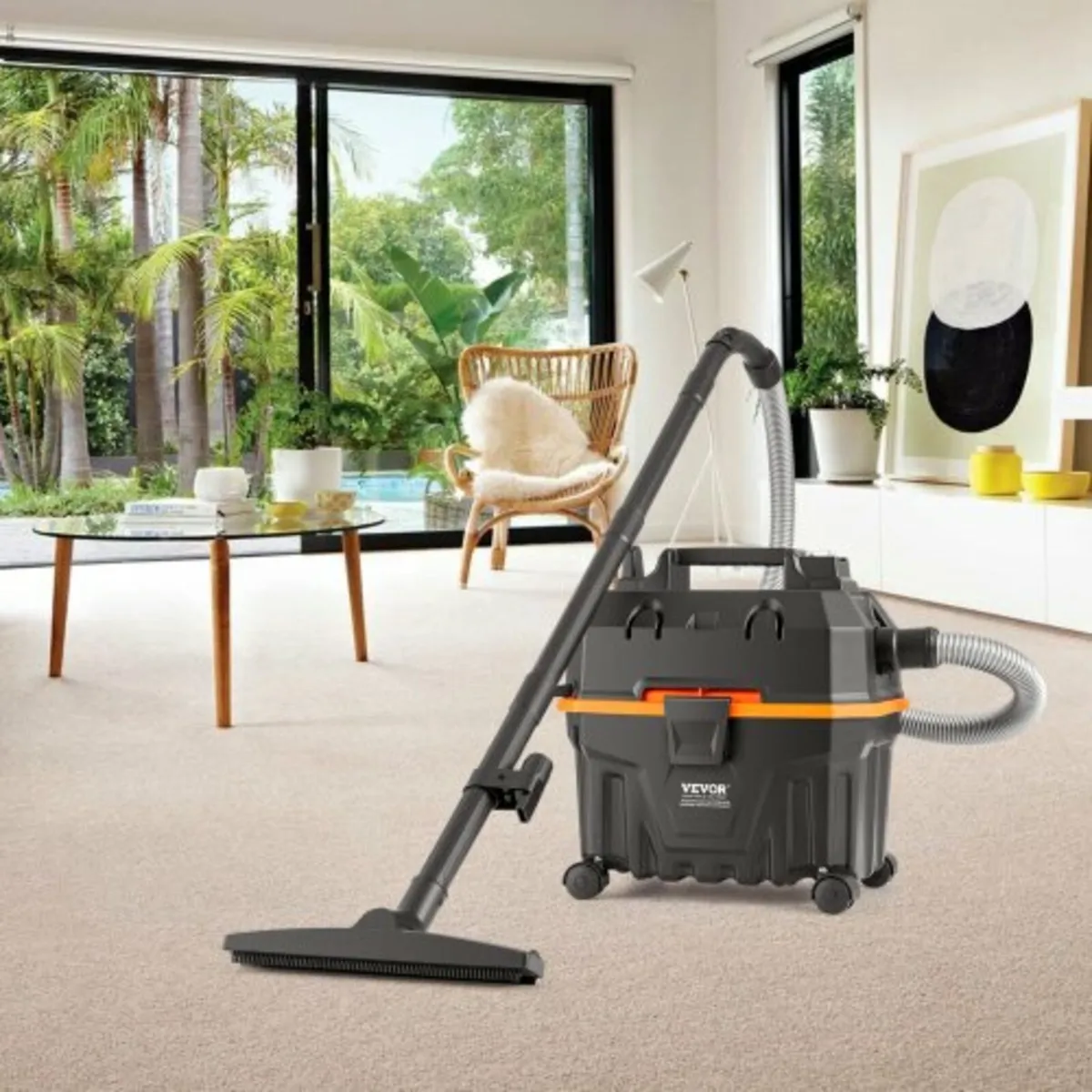 Wet/Dry Shop Vacuum Vac 15L 5 Peak HP w/ Nozzle Ri - Image 4