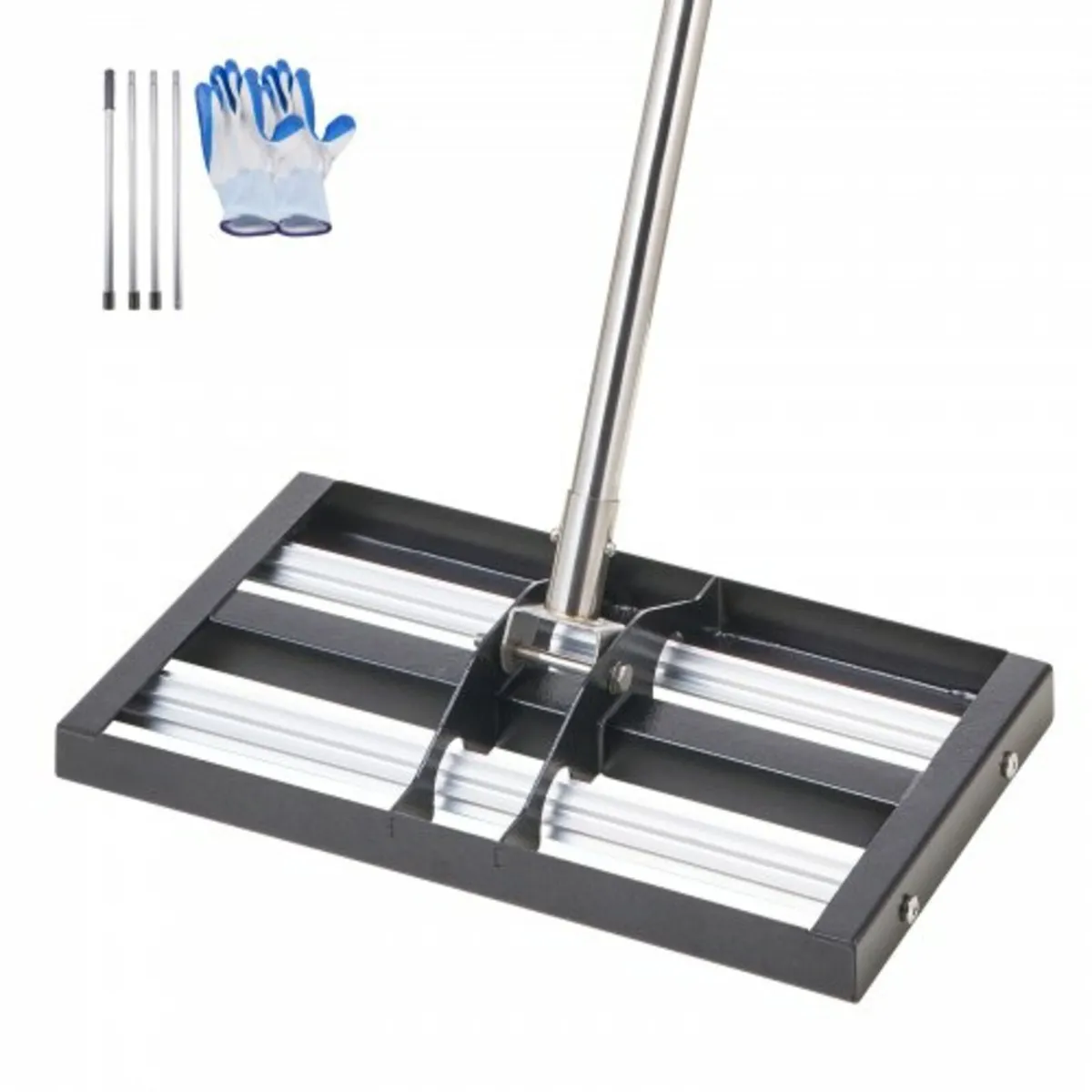 17x10in Lawn Leveling Rake with 63.4 in Adjustable - Image 1