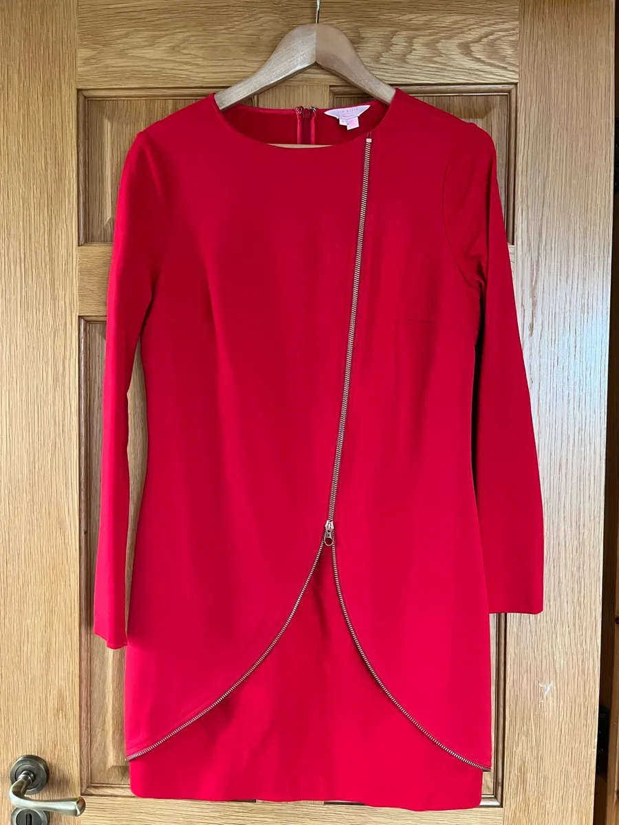 Red dress French connection size 4