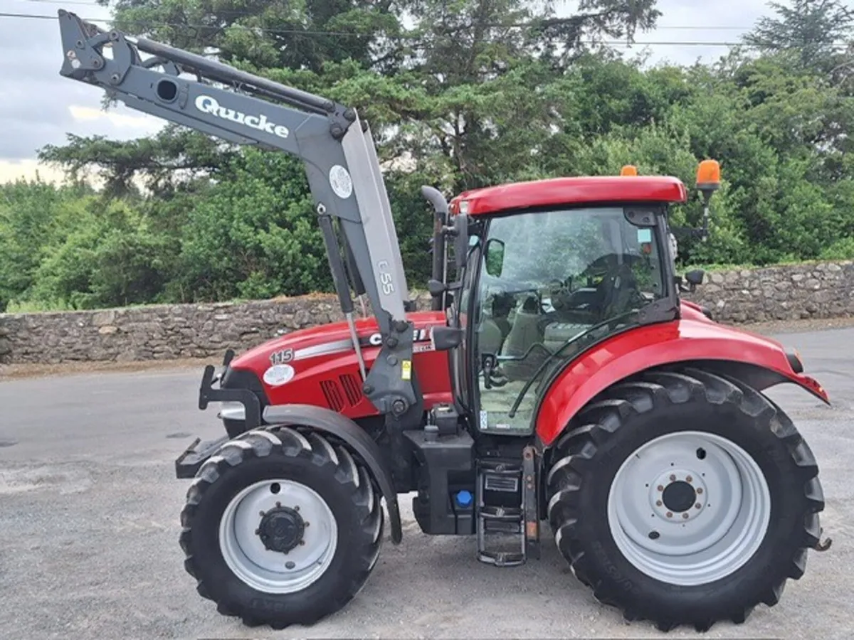 152 Case IH Maxxum 115 - Quicke Q55  (9037 Hrs) - Image 2
