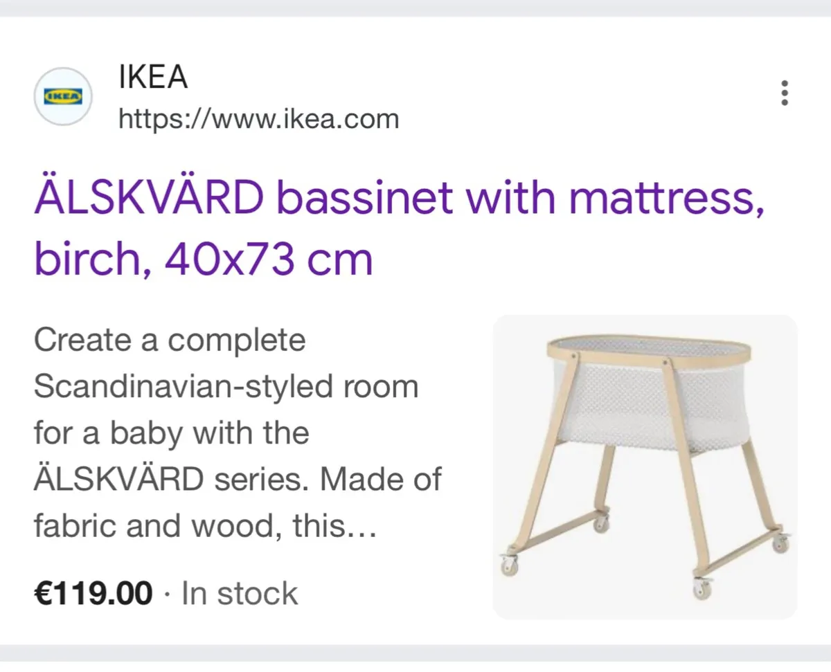 Baby bassinet - Image 1