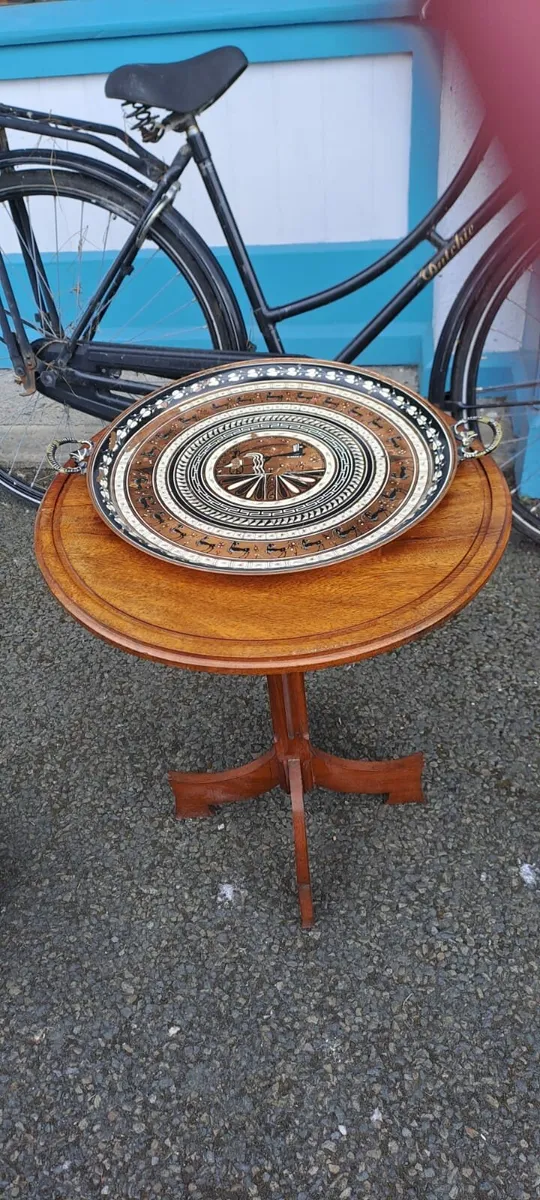 Vintage Decorative Copper Tray - Image 1