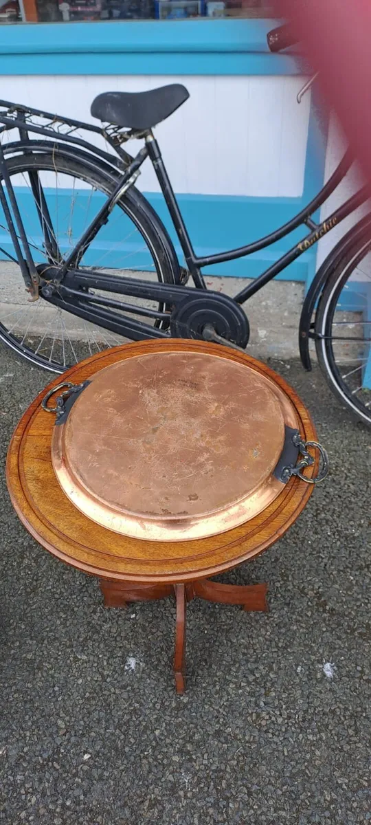 Vintage Decorative Copper Tray - Image 2