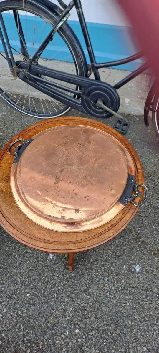 Vintage Decorative Copper Tray - Image 3
