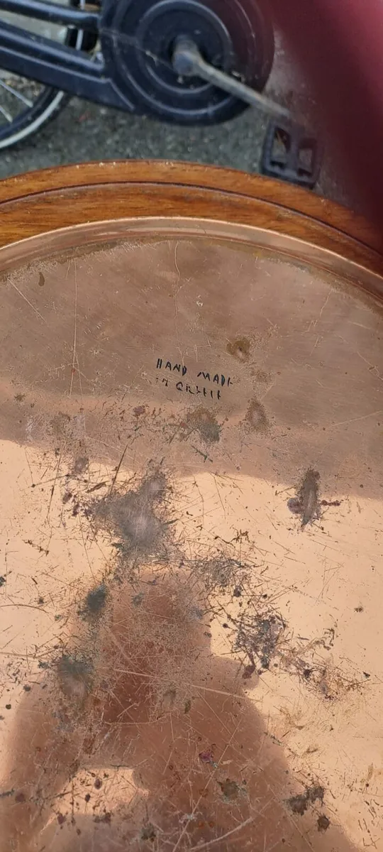 Vintage Decorative Copper Tray - Image 4