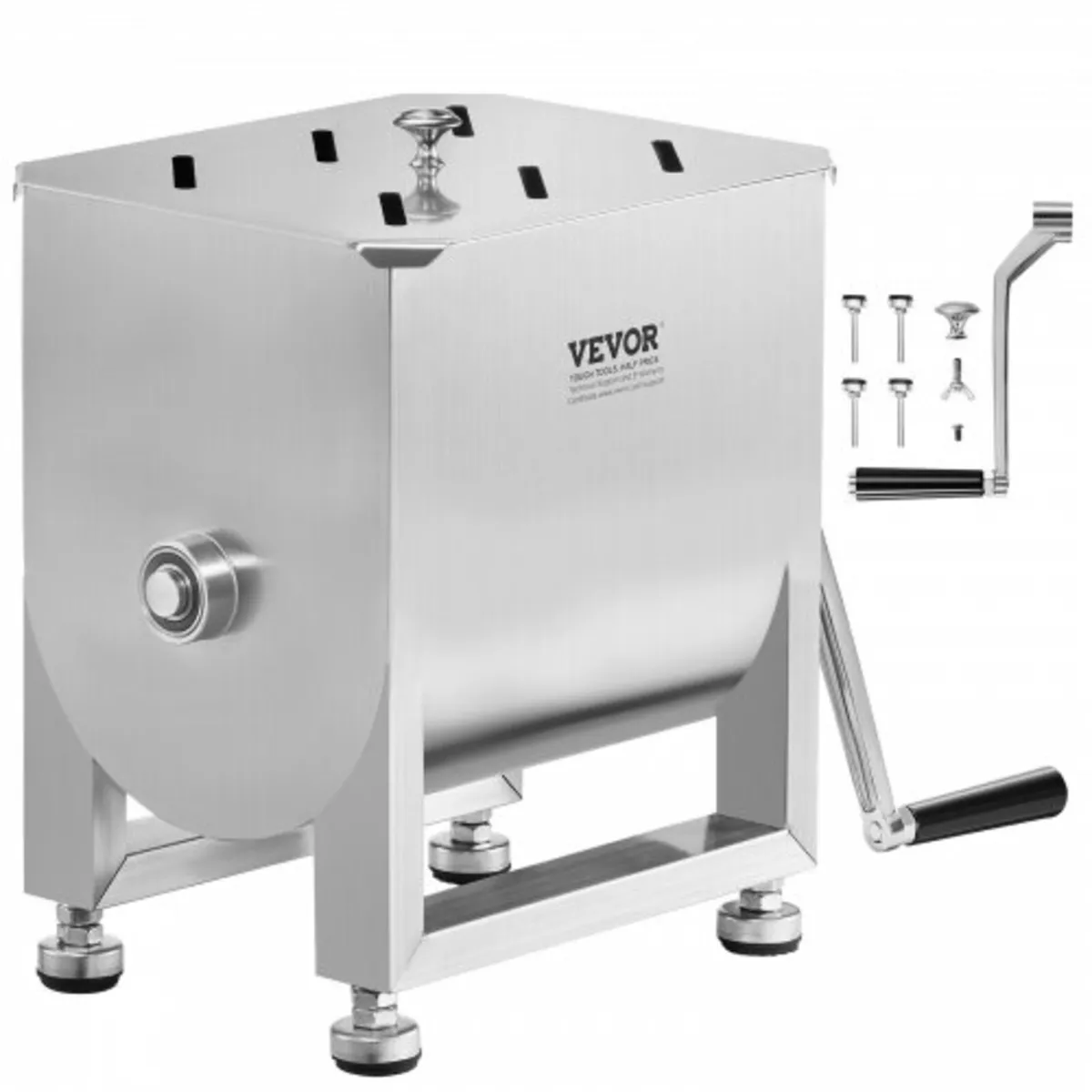 Manual Meat Mixer 15L Fixed Tank Mixing Max 15LB f - Image 1