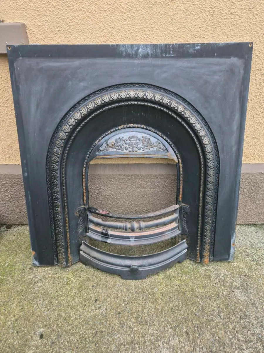 Cast iron fireplace insert