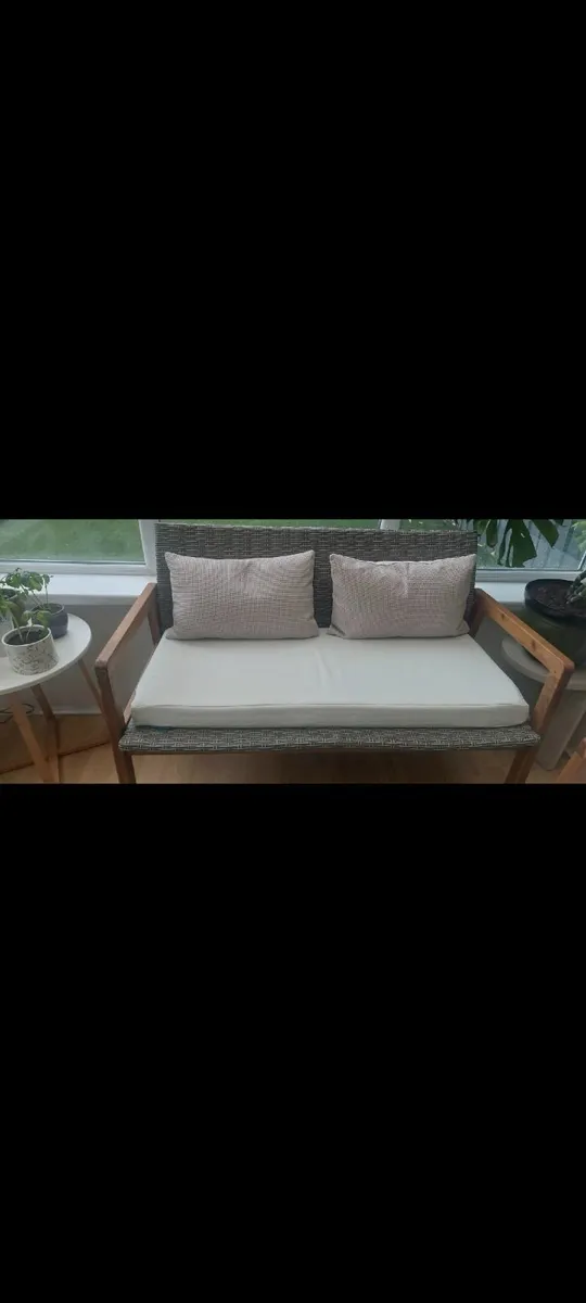 Wicker style garden set - Image 2