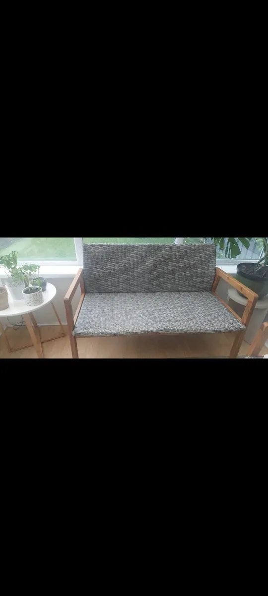Wicker style garden set - Image 3