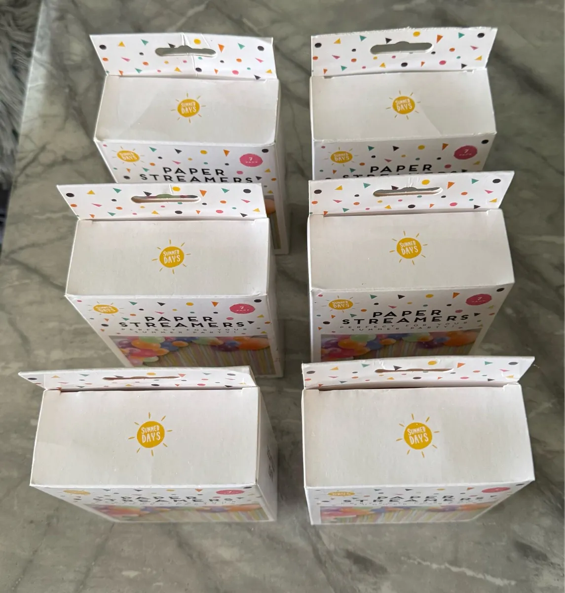 Summer Days Paper Streamers 7 Per Pack x 6 Packs - Image 2