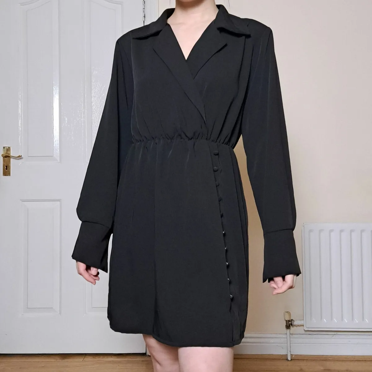 Bundle 2 Mixed Black Beige Blouse Dress 8-10UK - Image 2