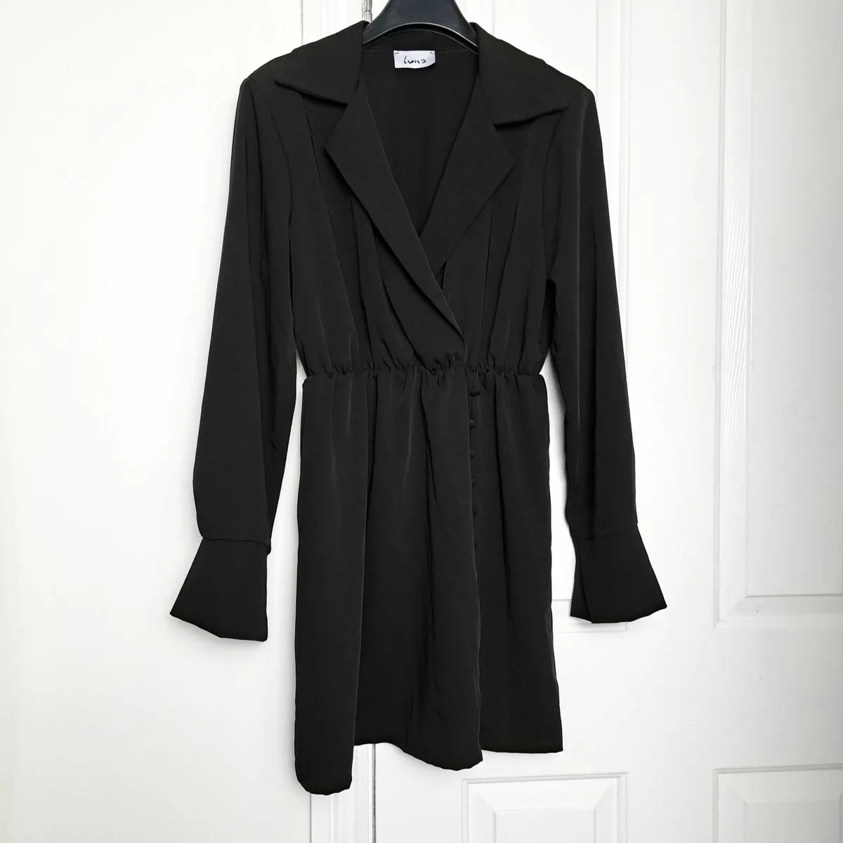 Bundle 2 Mixed Black Beige Blouse Dress 8-10UK - Image 4