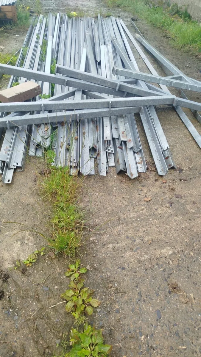 Selection of 2 inch galvanised angle iron