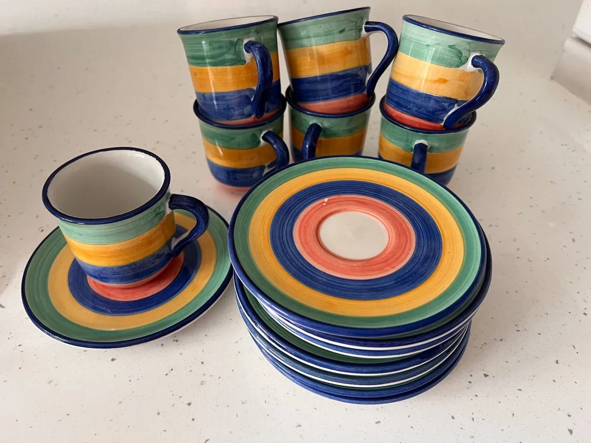 Espresso cups and saucers set